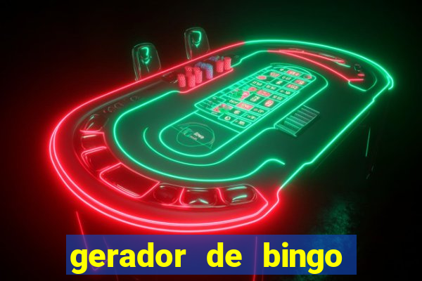 gerador de bingo cha de bebe